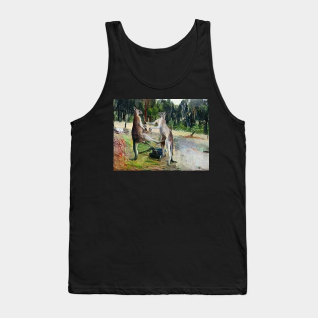 Alpha male kangaroos dance Tank Top by J7Simpson